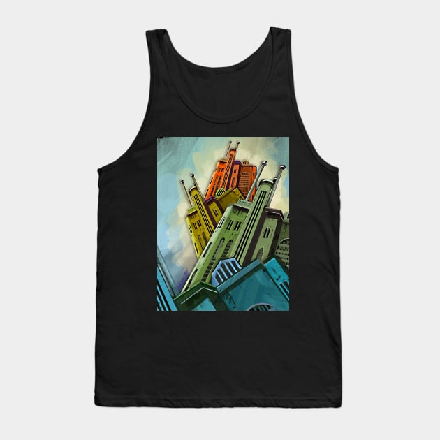 Power Trip Tank Top by Cuevas Art